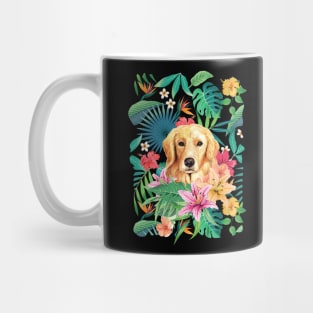 Tropical Golden Retriever Puppy 1 Mug